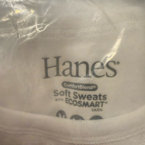 Women’s Hanes White Crewneck Sweater - Picture 1 of 4